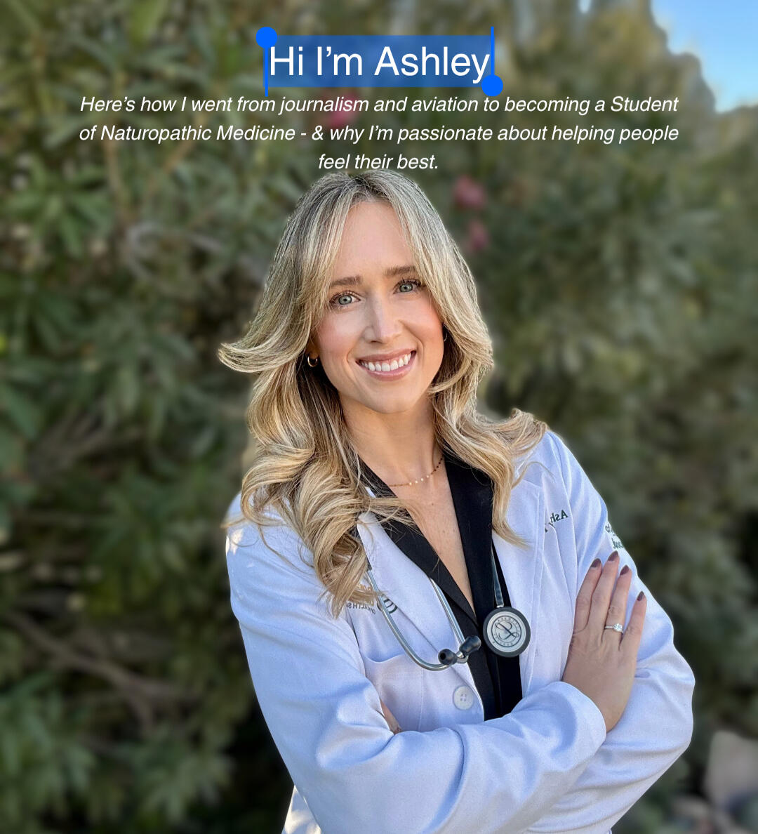 Portrait of Ashley Taylor, future naturopathic doctor focused on hormones, metabolic health, longevity, and root-cause care.